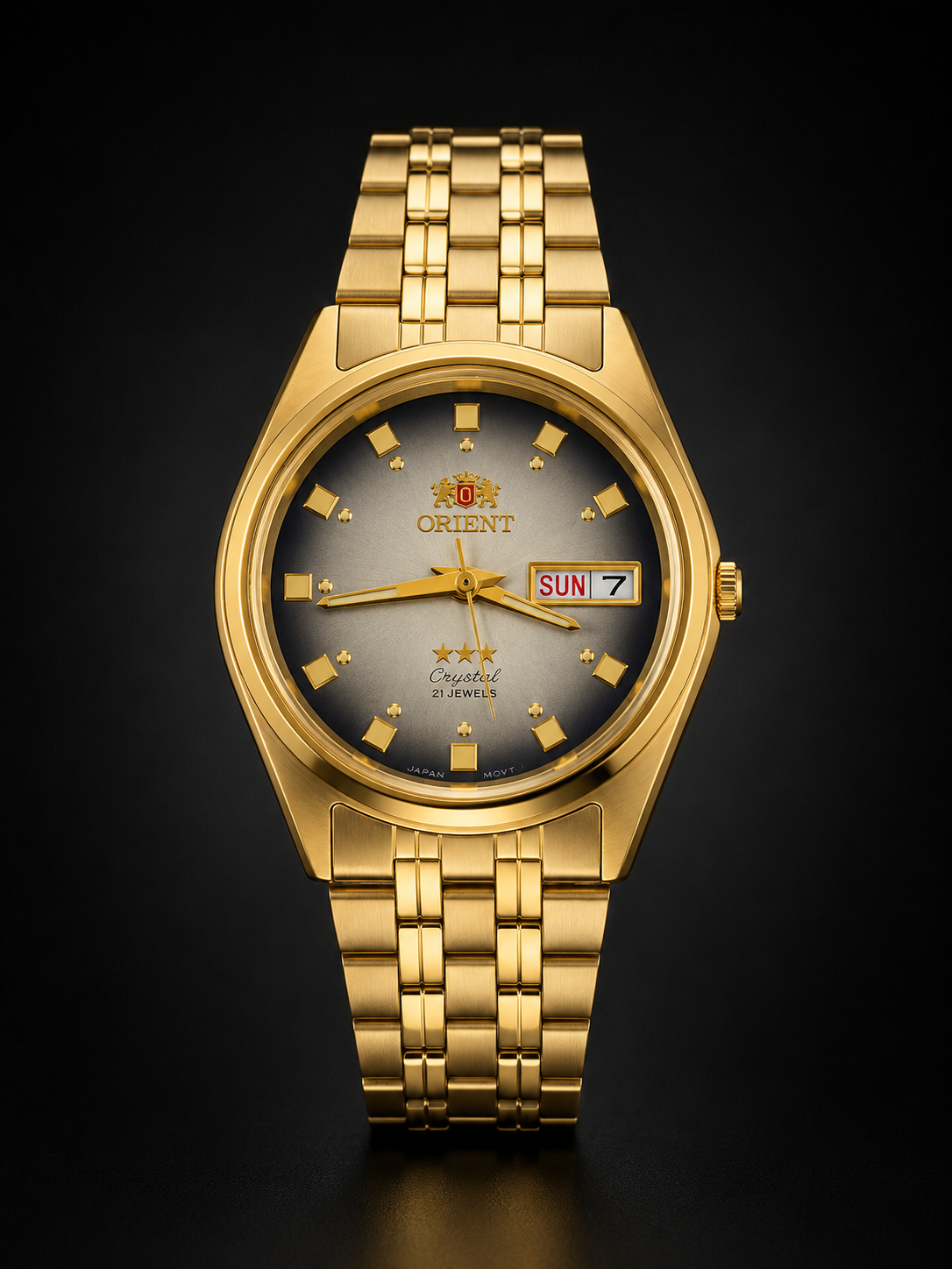 Reloj Auto Orient Fab00001p9 Esfera Café